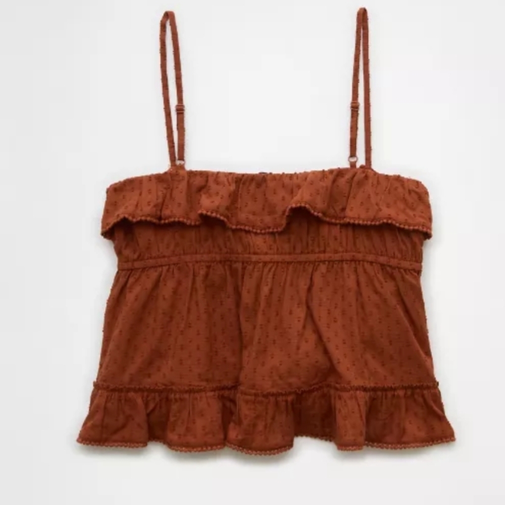 AE V-Neck Ruffle Cami Top - Picture 4 of 8
